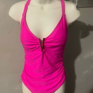 Vibrant Pink Women's One-Piece Swimsuit